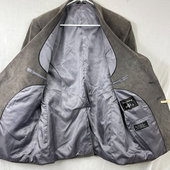 Vintage Wide Wale Corduroy Blazer Mens 44R Academia Teacher Preppy Professor - Picture 8 of 13